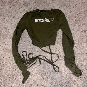 Gymshark Long Sleeve Wrap Crop Top